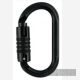 Petzl OXAN TL black NEUHEIT 2010 ovaler Stahlkarabiner mit internationaler Zulassung