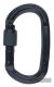 Singing Rock Oval Srew Lock schwarz mit Keylock