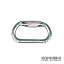 Edelrid Steel Oval Twistlock Karabiner 30 kN mit Keylock
