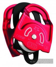 Klicken um zu vergrößern Petzl TWIN, NEUHEIT 2010, Doppel-Hochleistungs Prusikrolle mit drehbaren Seitenplatten
