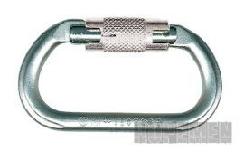 Klicken um zu vergrößern Edelrid Steel Oval Twistlock Karabiner 30 kN mit Keylock