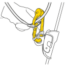 Petzl ROLLCLIP A Karabiner mit Seilrolle