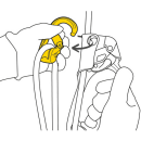 Petzl ROLLCLIP Z Karabiner mit Seilrolle