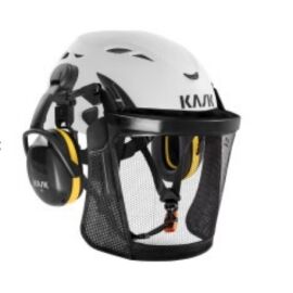 Kask SUPERPLASMA AQ Helm SET - EN 397 - mit Mesh-Visier und Gehörschutz inkl. Adapter
