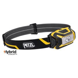 Petzl ARIA 1R - 475 Lumen, robuste, staub- und wasserdichte, aufladbare Kompaktstirnlampe